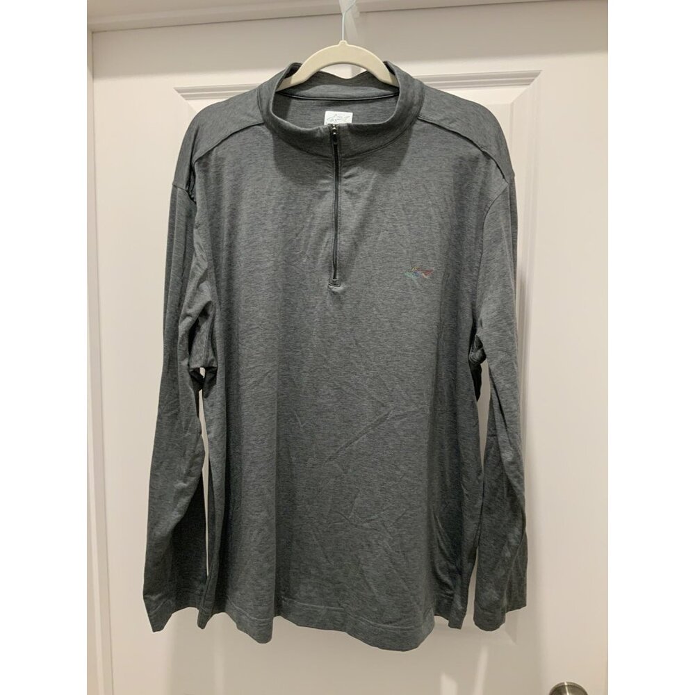 Greg Norman 1/4 Zip Pullover XXL Long Sleeve Performance Gray